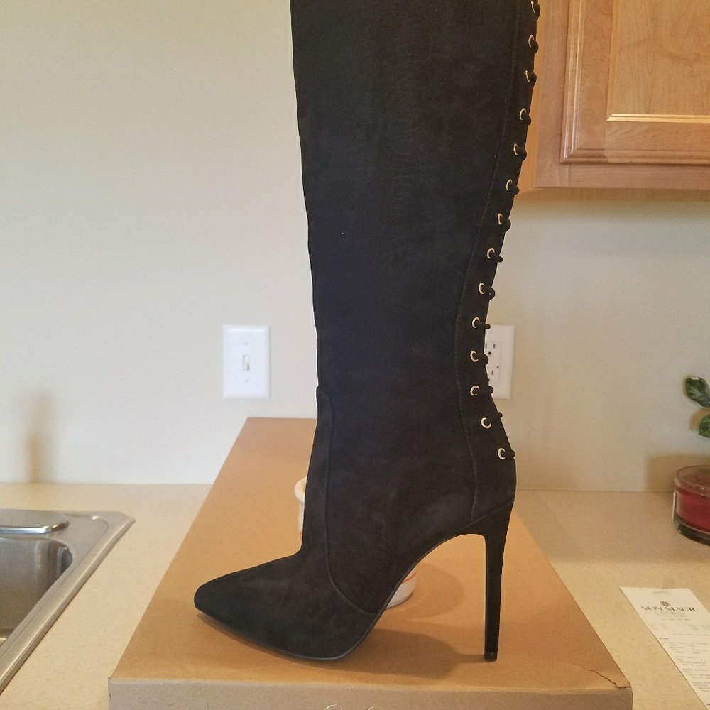 Jessica Simpson "OTK" suede boots